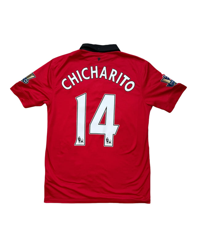 Man United 2013/14 Chicharito Home Football Shirt - Medium