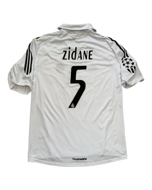 Real Madrid 2005/06 Zidane UCL Football Shirt - Medium