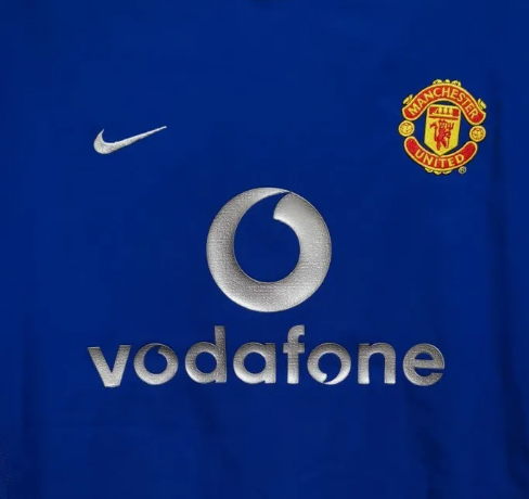 Vodafone Man United 2002 Replacement Sponsor
