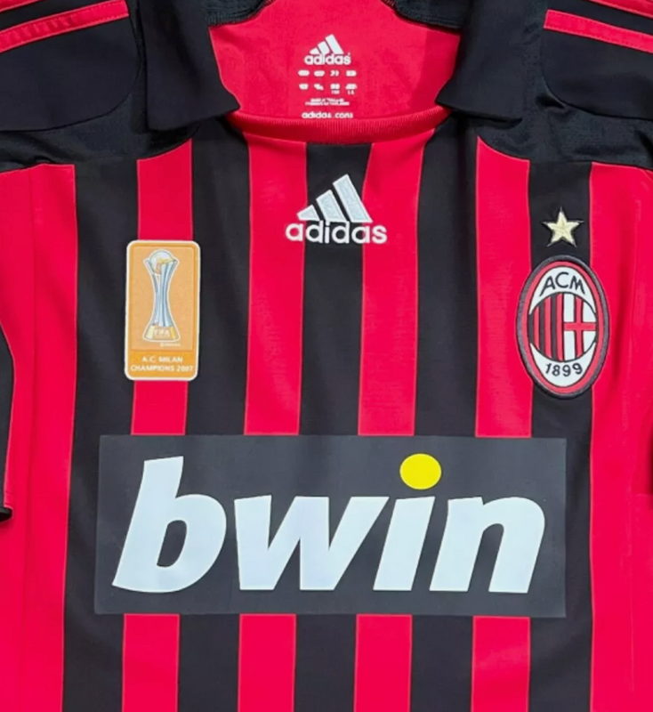 AC Milan Replacement Bwin Shirt Sponsor