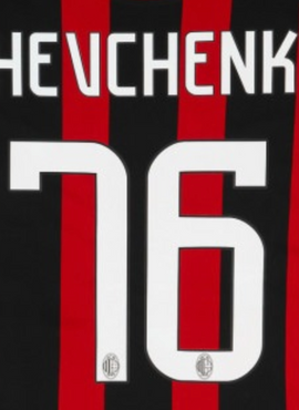 AC Milan 2008/09 Home Shevchenko Name Set