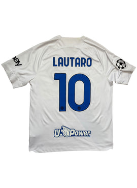 Inter Milan 2023/24 Lautaro UCL Away Football Shirt - Large