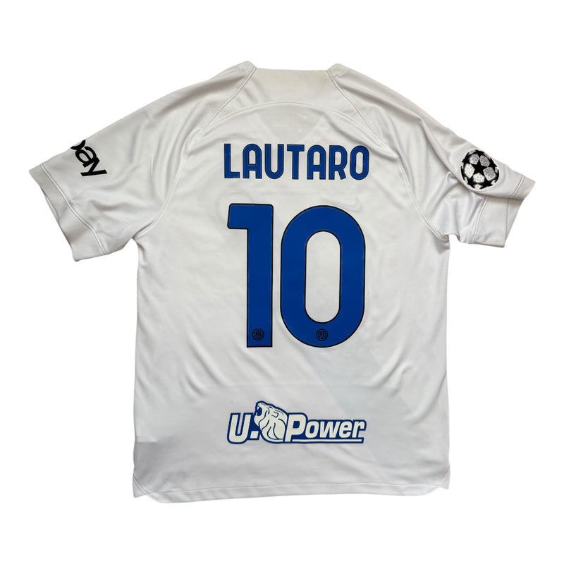 Inter Milan 2023/24 Lautaro UCL Away Football Shirt - Large