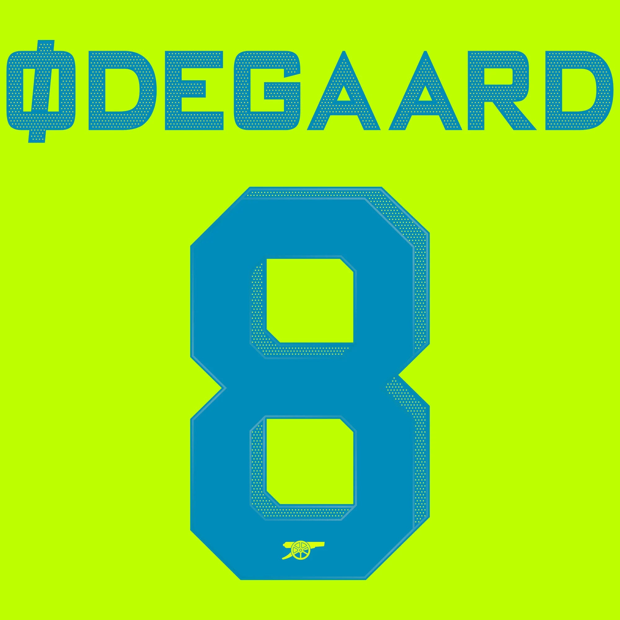 Arsenal 2023/24 Away Cup Odegaard Name Set