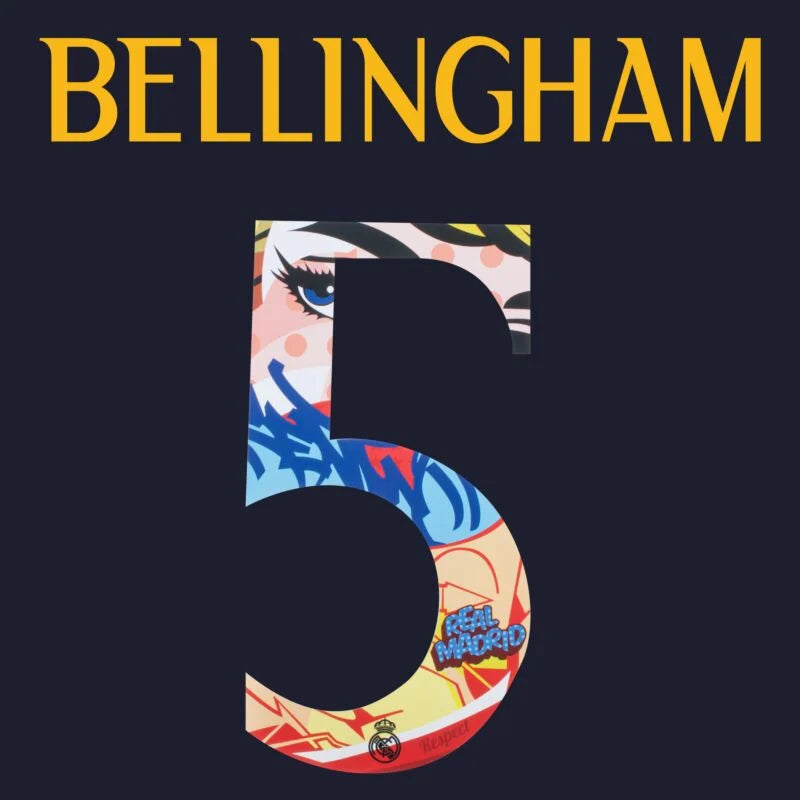 Real Madrid 2023/24 Pre Season Away Bellingham Name Set