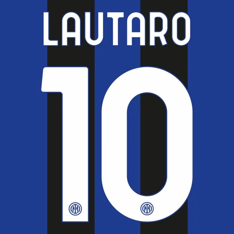 Inter Milan 2023/24 Lautaro Home Name Set
