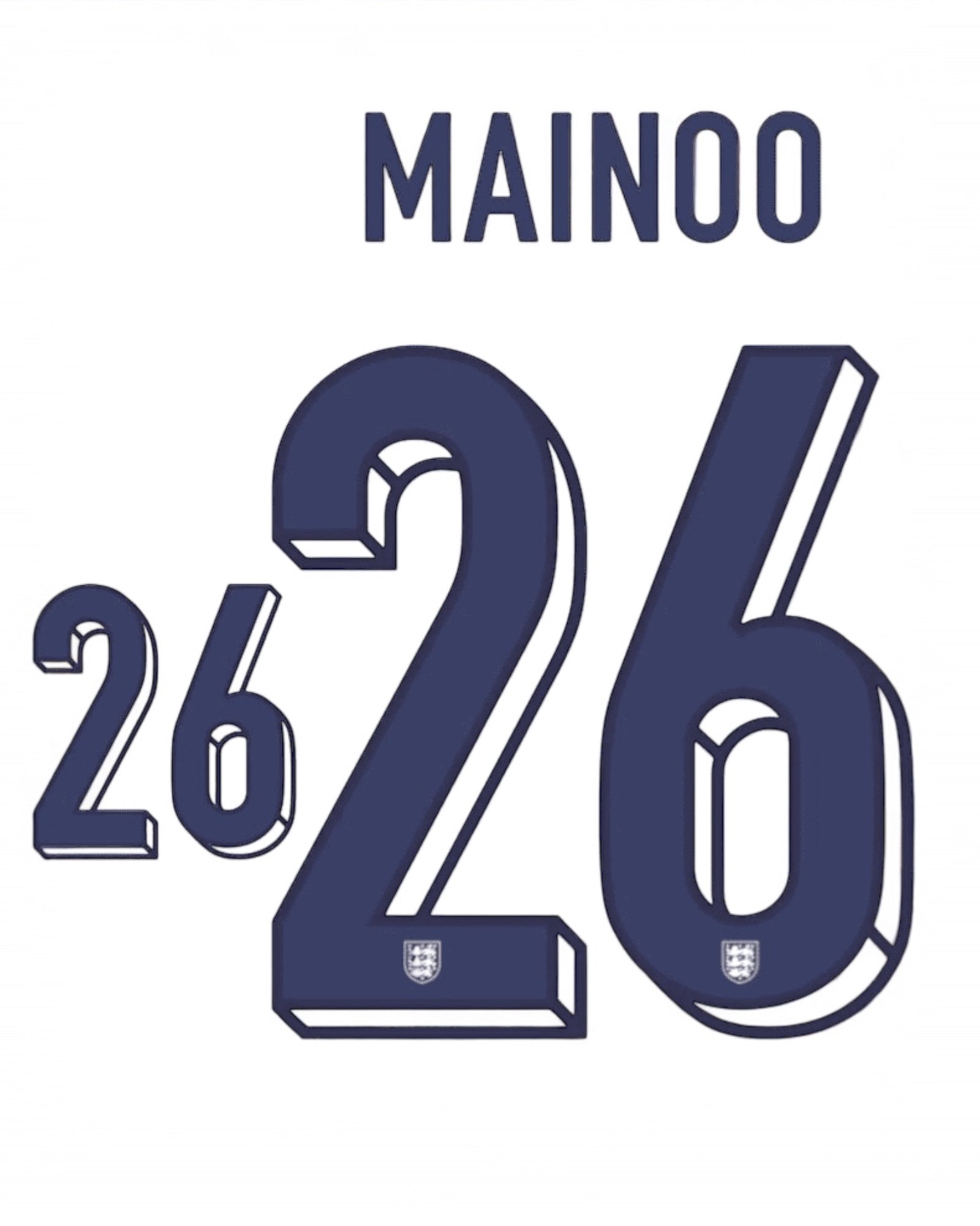 England 2024 Mainoo Home Name Set
