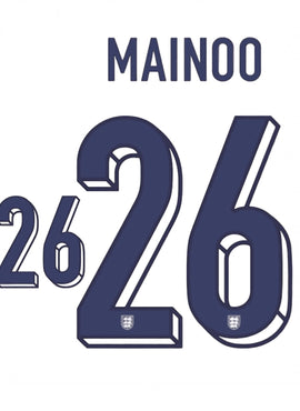 England 2024 Mainoo Home Name Set