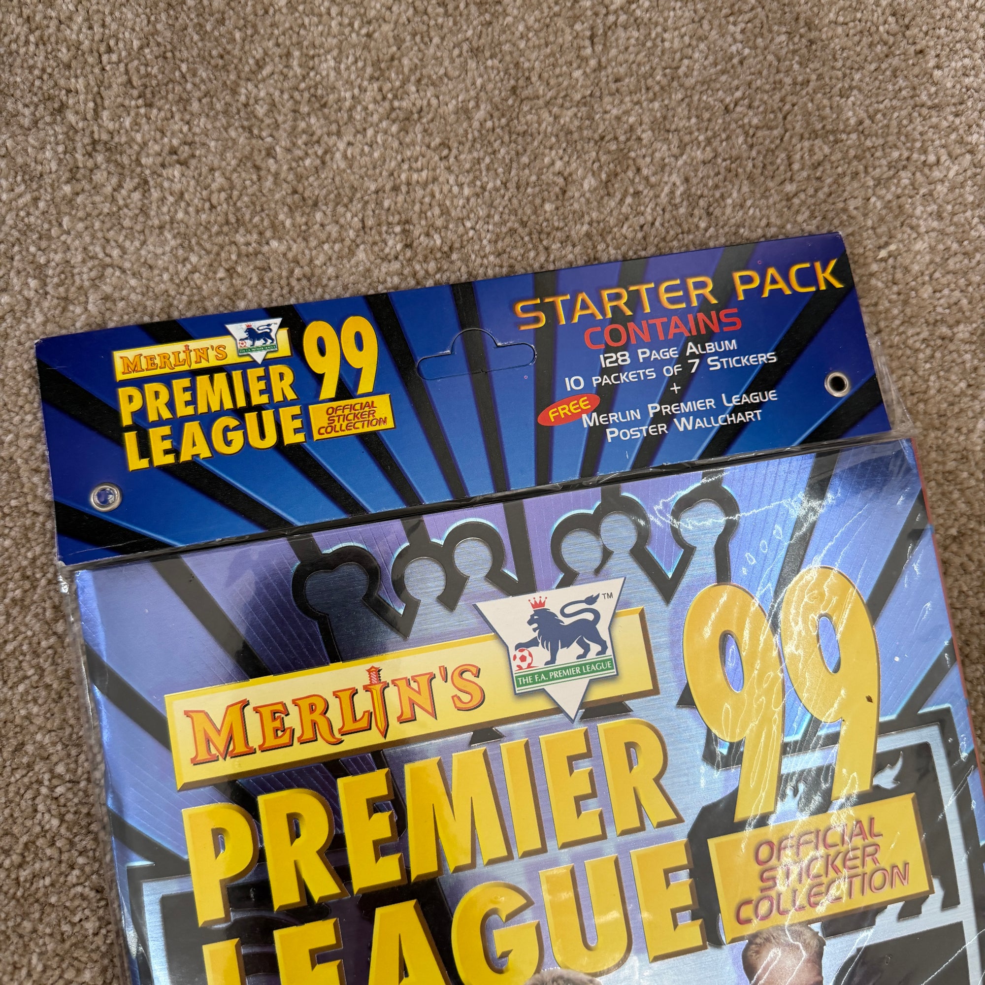 Merlin 1999 Premier League Sealed Starter Pack Stickers