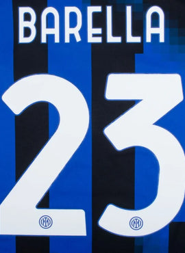 Inter Milan 2023/24 Barella Home Name Set