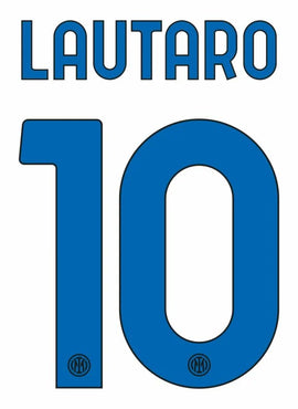 Inter Milan 2023/24 Lautaro Away Name Set