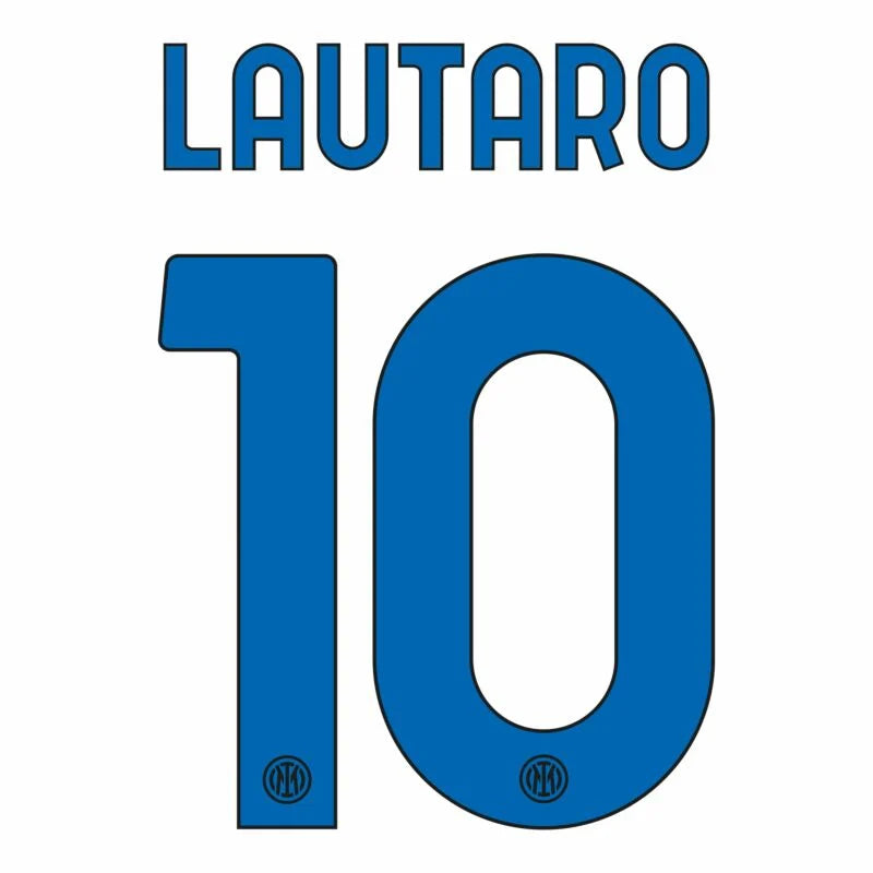 Inter Milan 2023/24 Lautaro Away Name Set