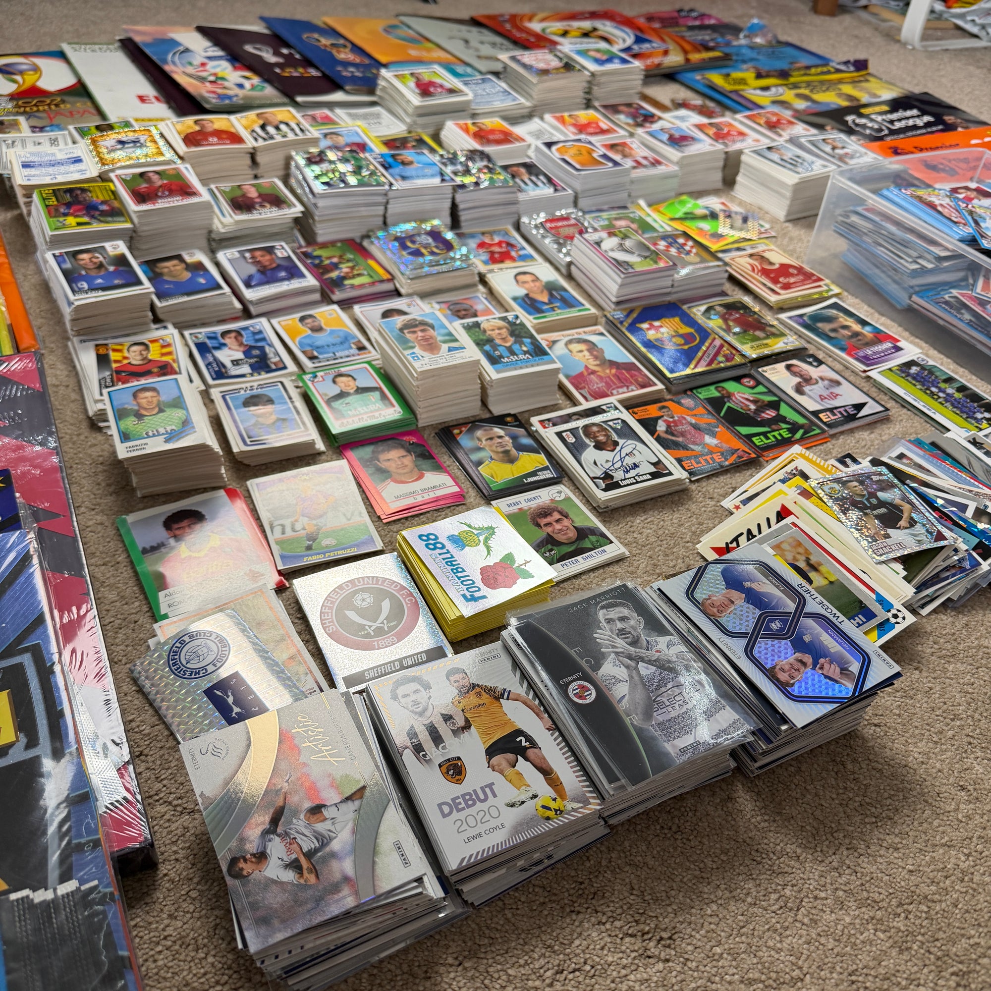 Huge 10,000+ Football Sticker Job Lot | Merlin Panini Topps | World Cup