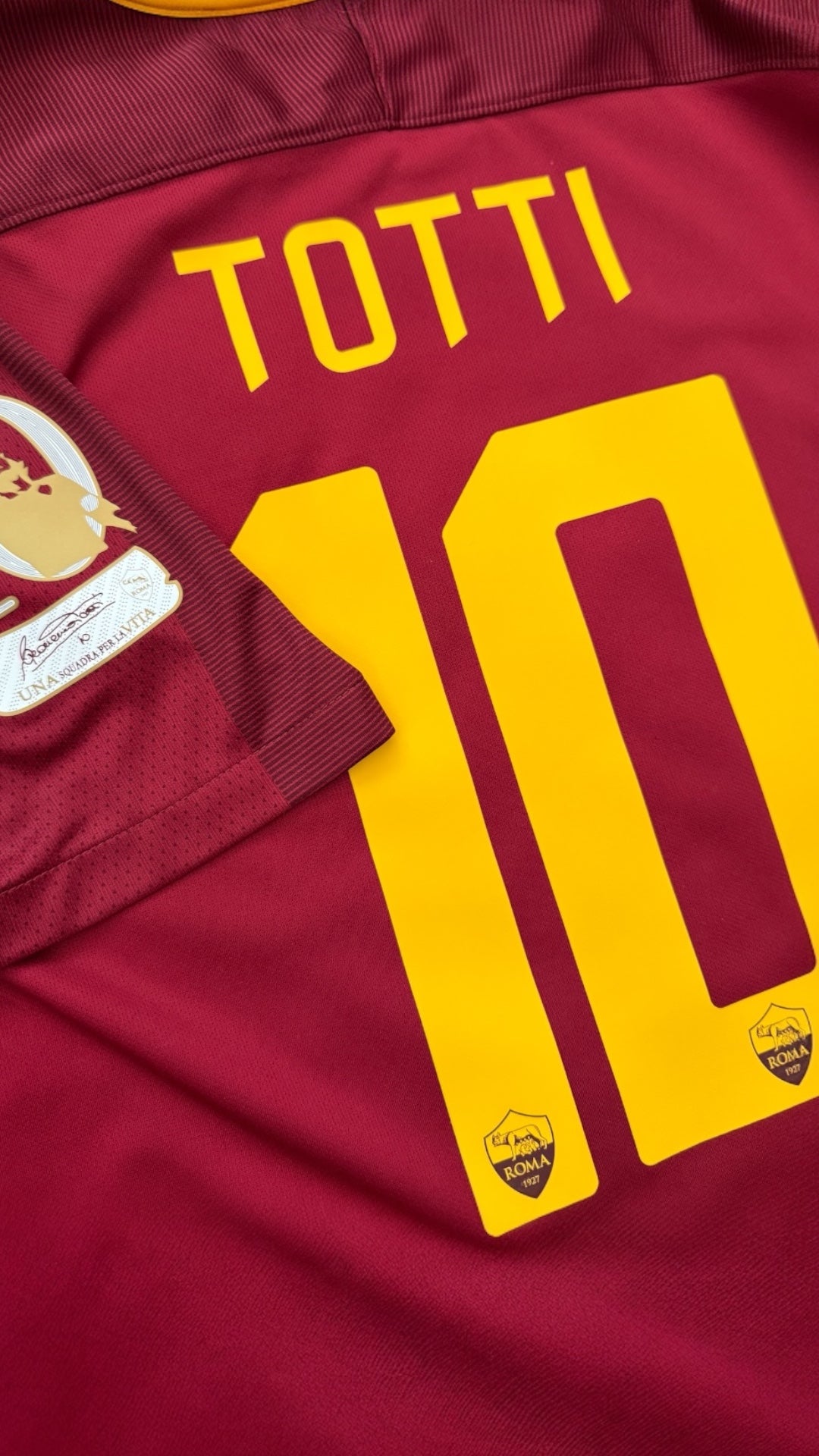 AS Roma 2016/17 Totti Farewell Name Set and Patch