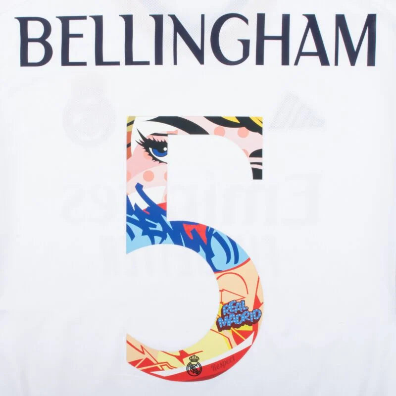 Real Madrid 2023/24 Pre Season Home Bellingham Name Set