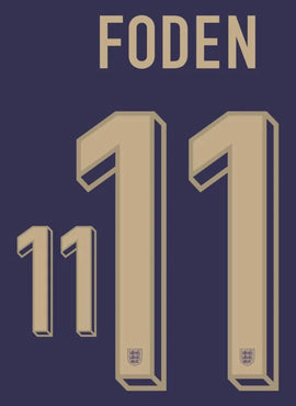 England 2024 Foden Away Name Set