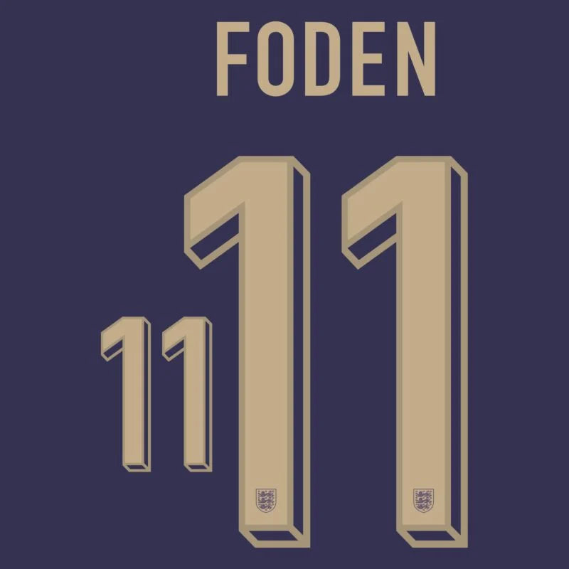 England 2024 Foden Away Name Set