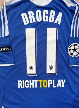 Chelsea 2011 UCL Final Drogba Name Set & Right To Play Sponsor