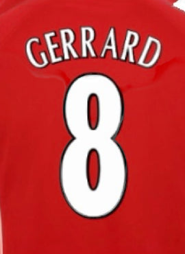 Liverpool 2005 UCL Final Gerrard Name Set