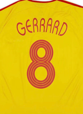 Liverpool 2006/07 UCL Gerrard Away Name Set