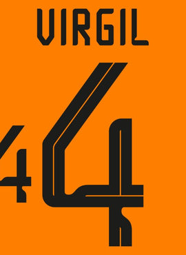 Holland 2022/23 Home Virgil Name Set