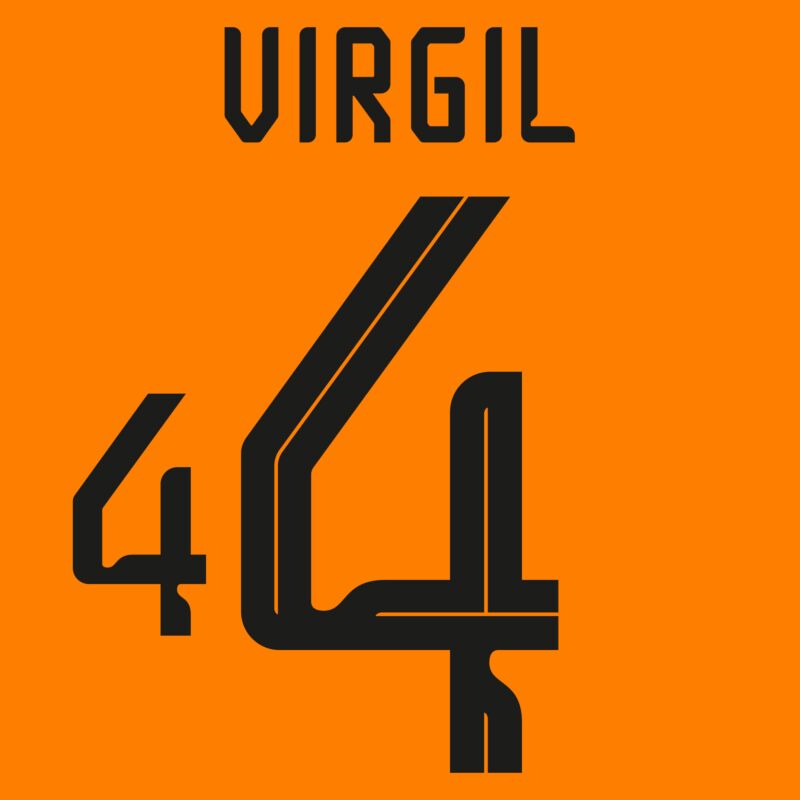 Holland 2022/23 Home Virgil Name Set