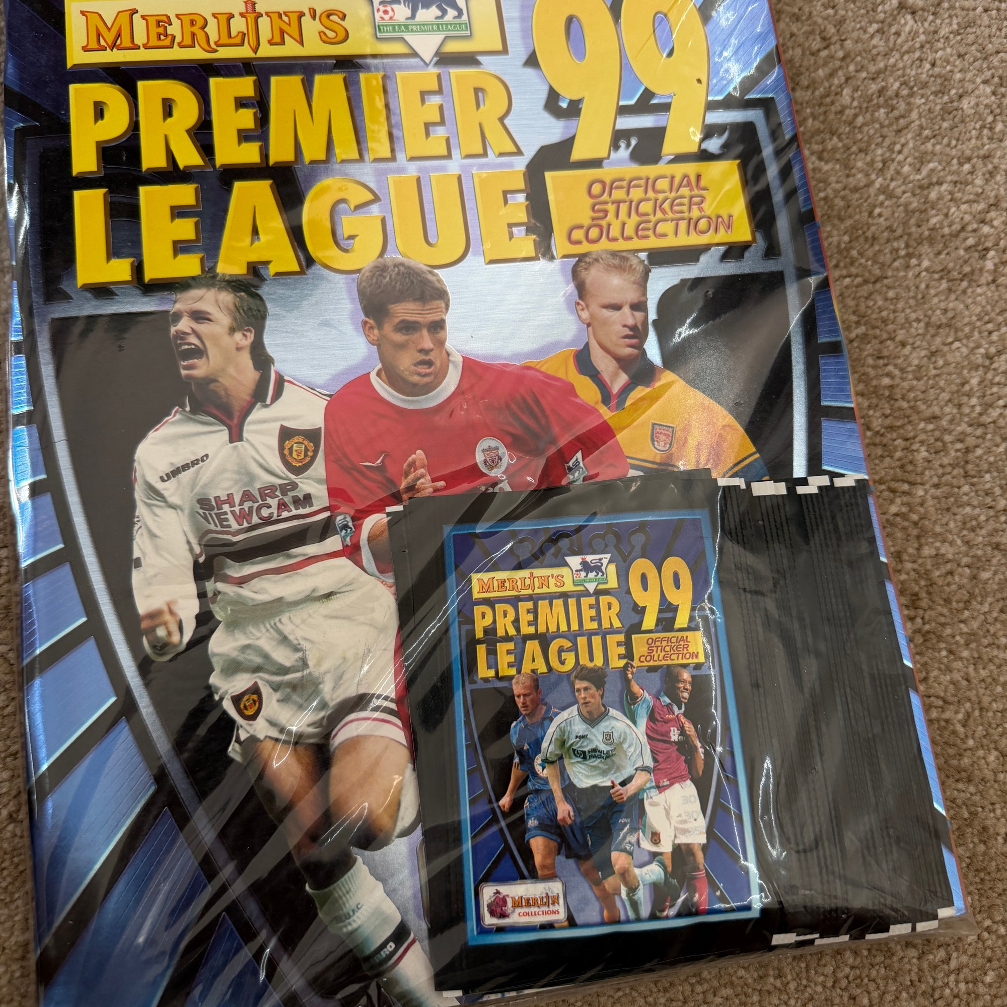 Merlin 1999 Premier League Sealed Starter Pack Stickers
