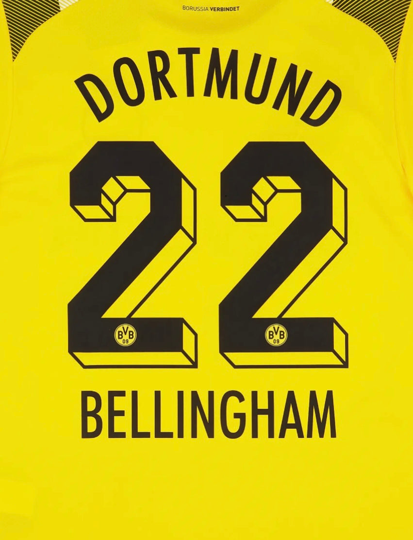 Borussia Dortmund 2022/23 Bellingham Cup Name Set