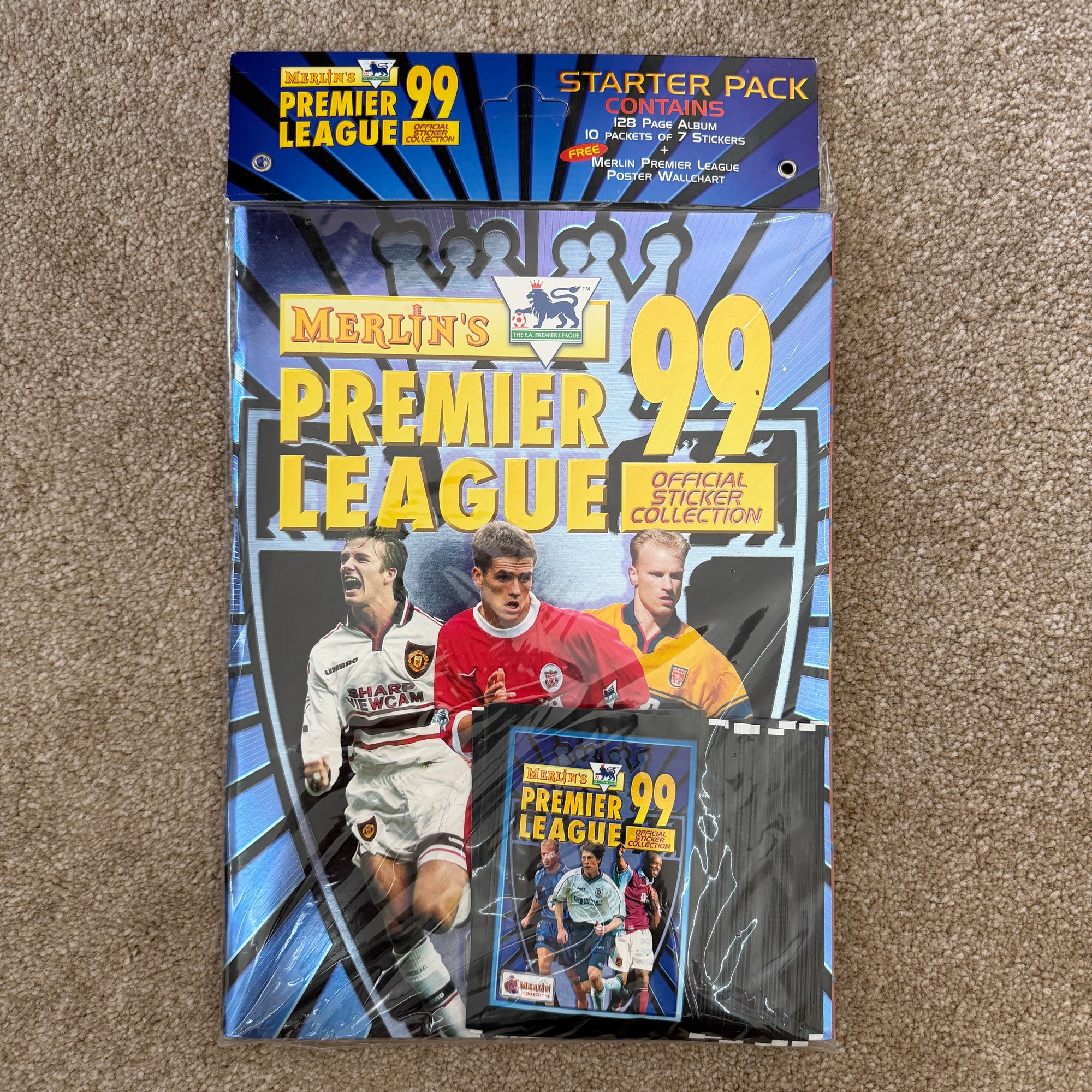 Merlin 1999 Premier League Sealed Starter Pack Stickers