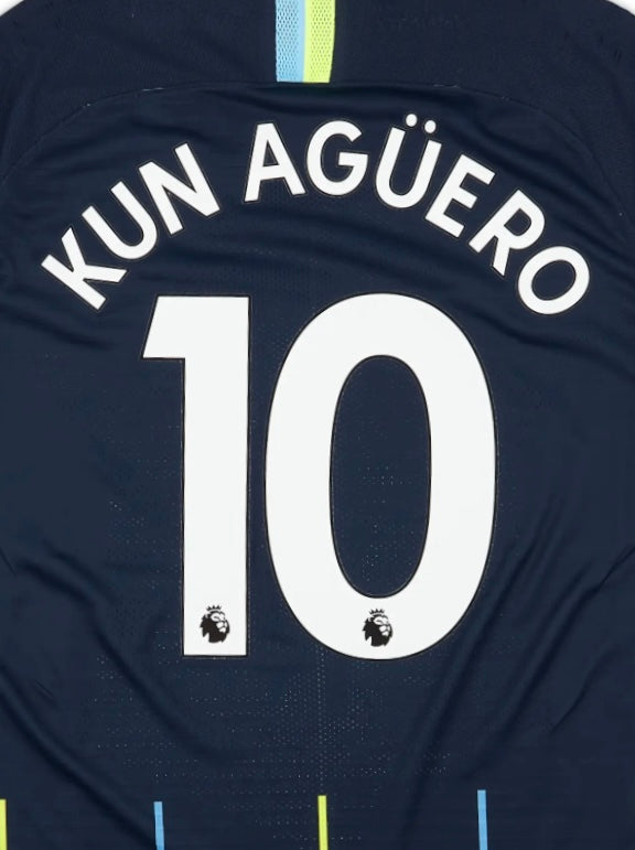 Man City 2017/19 Aguero Away Name Set