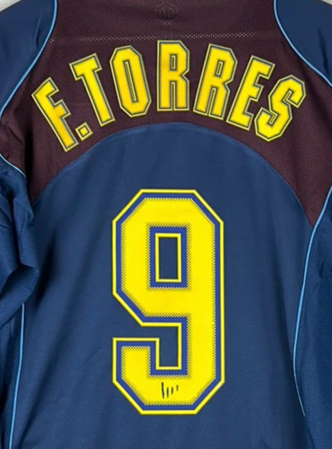 Atletico Madrid 2004 Torres Away Name Set