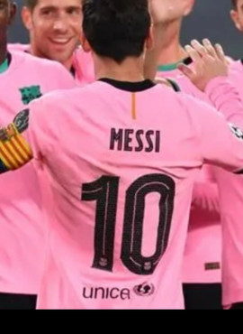 Barcelona 2020/21 UCL 3rd Messi Name Set