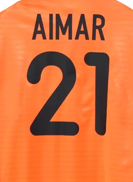 Valencia 2001/02 Aimar Away Name Set