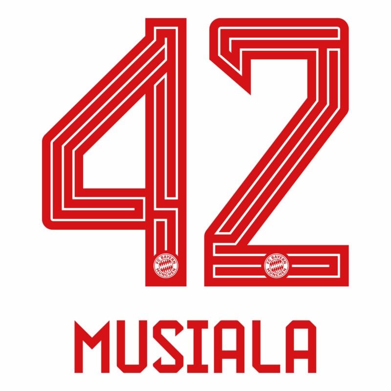 Bayern Munich 2023/24 Home Musiala Name Set
