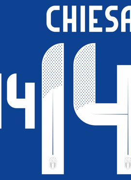 Italy Euro 2024 Chiesa Home Name Set