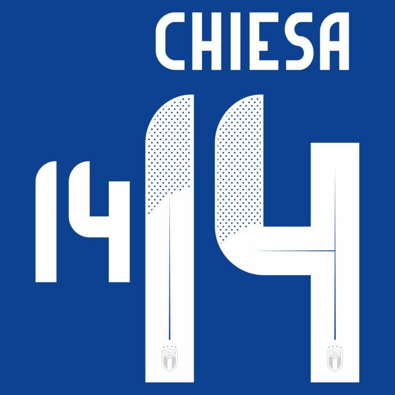 Italy Euro 2024 Chiesa Home Name Set