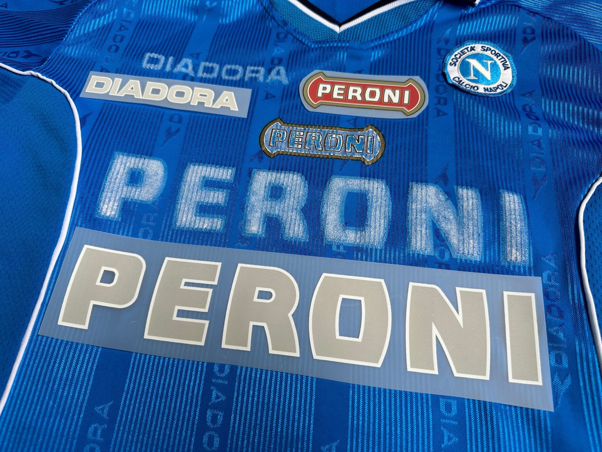 Napoli Replacement Diadora and Peroni Sponsors