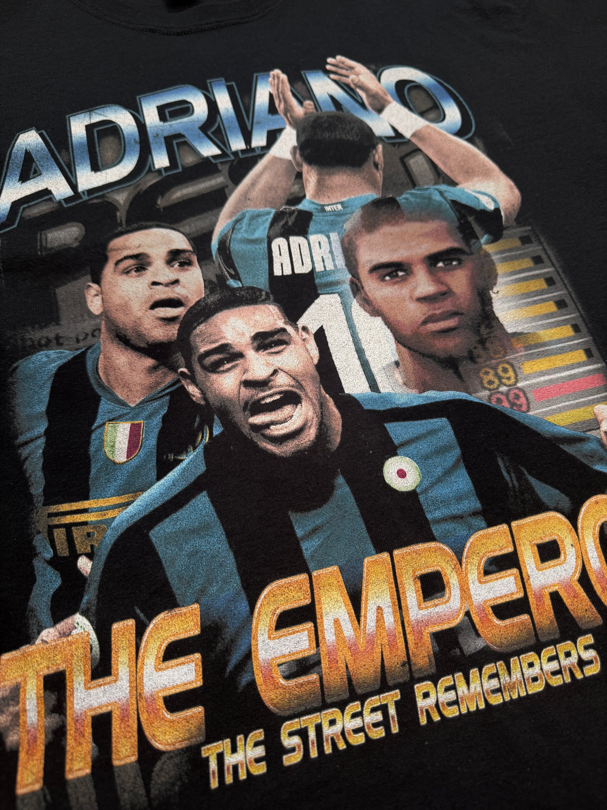 Adriano Inter Milan Bootleg T-Shirt - Medium