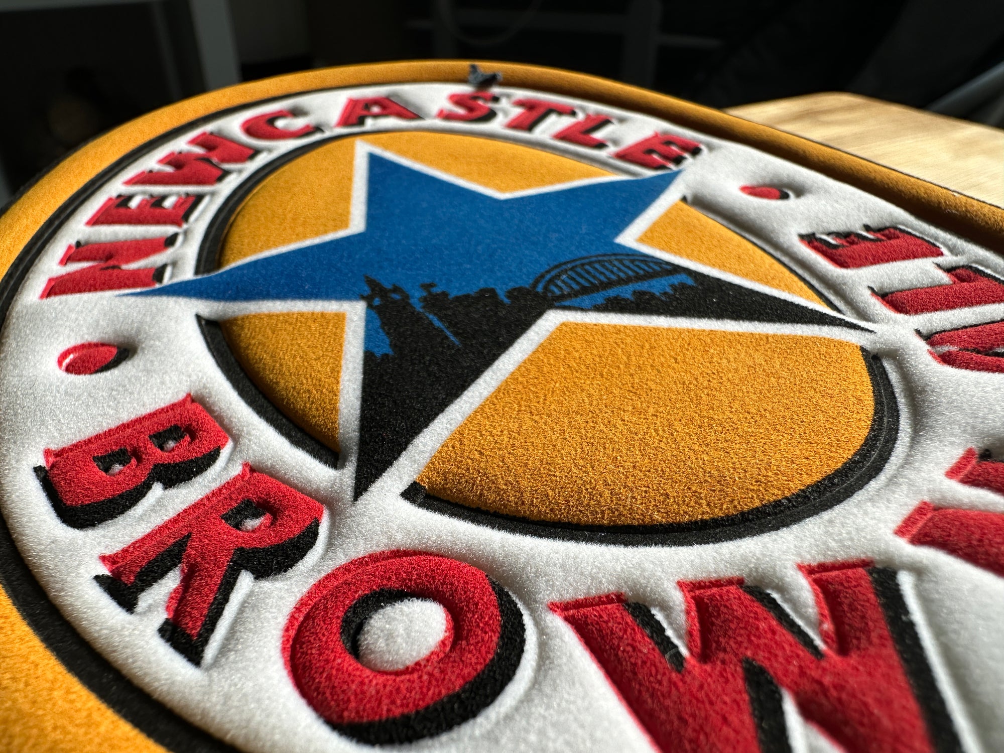 Newcastle United Embossed Brown Ale Sponsor