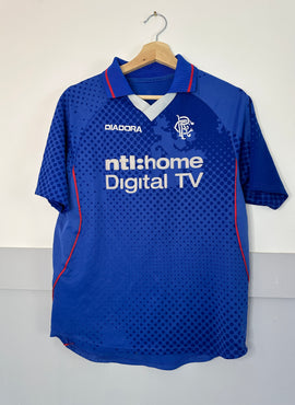 Rangers 2002/03 Home Football Shirt - Small