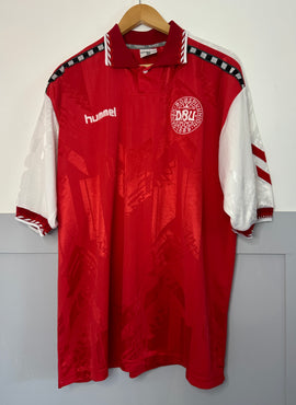 Denmark 1996 Home Football Shirt - 2XL