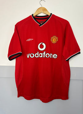 Man United 2001/02 Home Football Shirt - Small