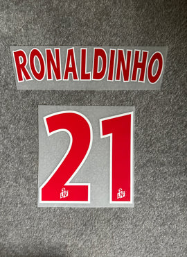 PSG 2001/02 Ronaldinho Name Set