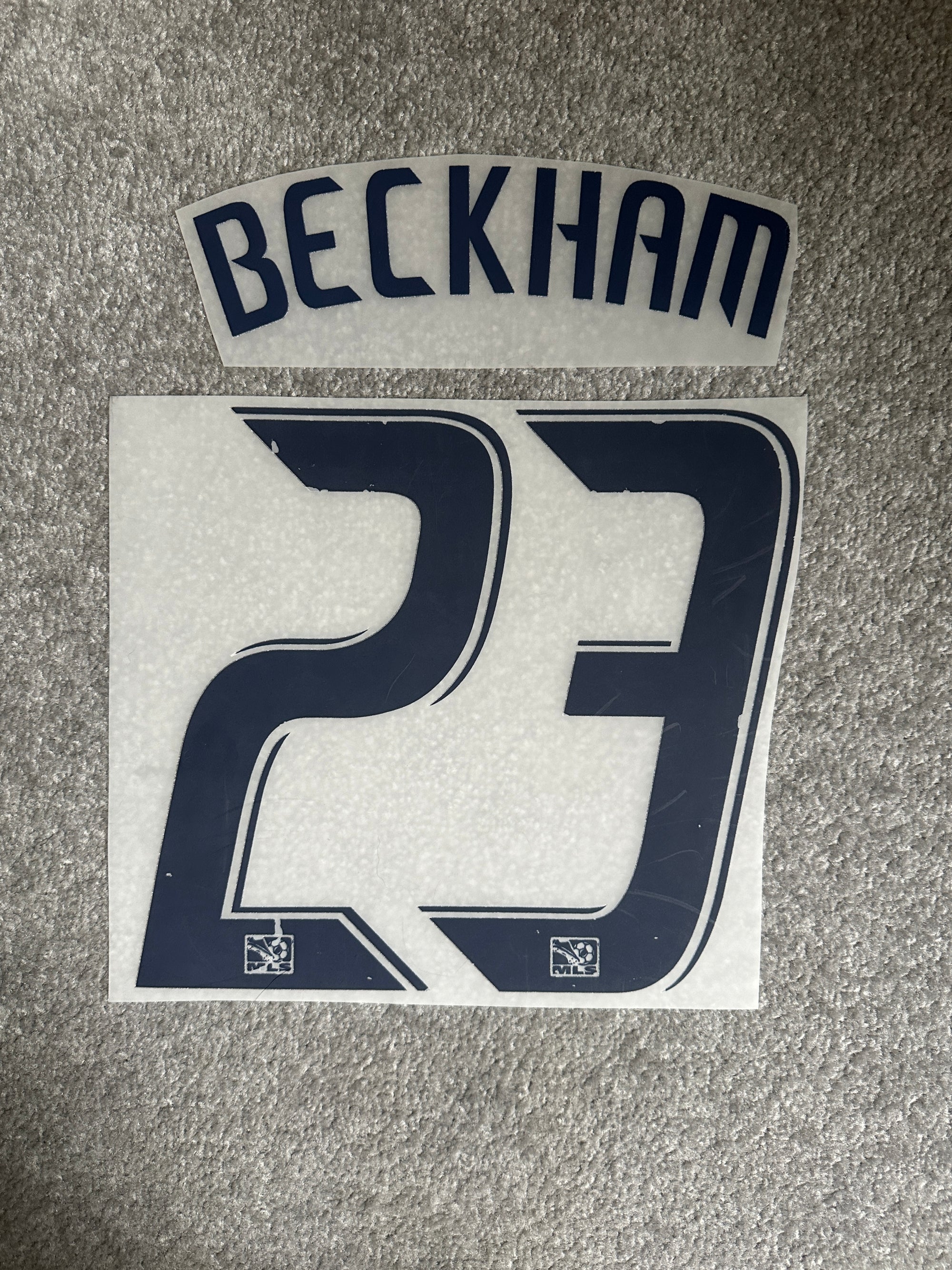 LA Galaxy 2008/09 Beckham Home Name Set