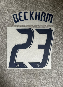 LA Galaxy 2008/09 Beckham Home Name Set