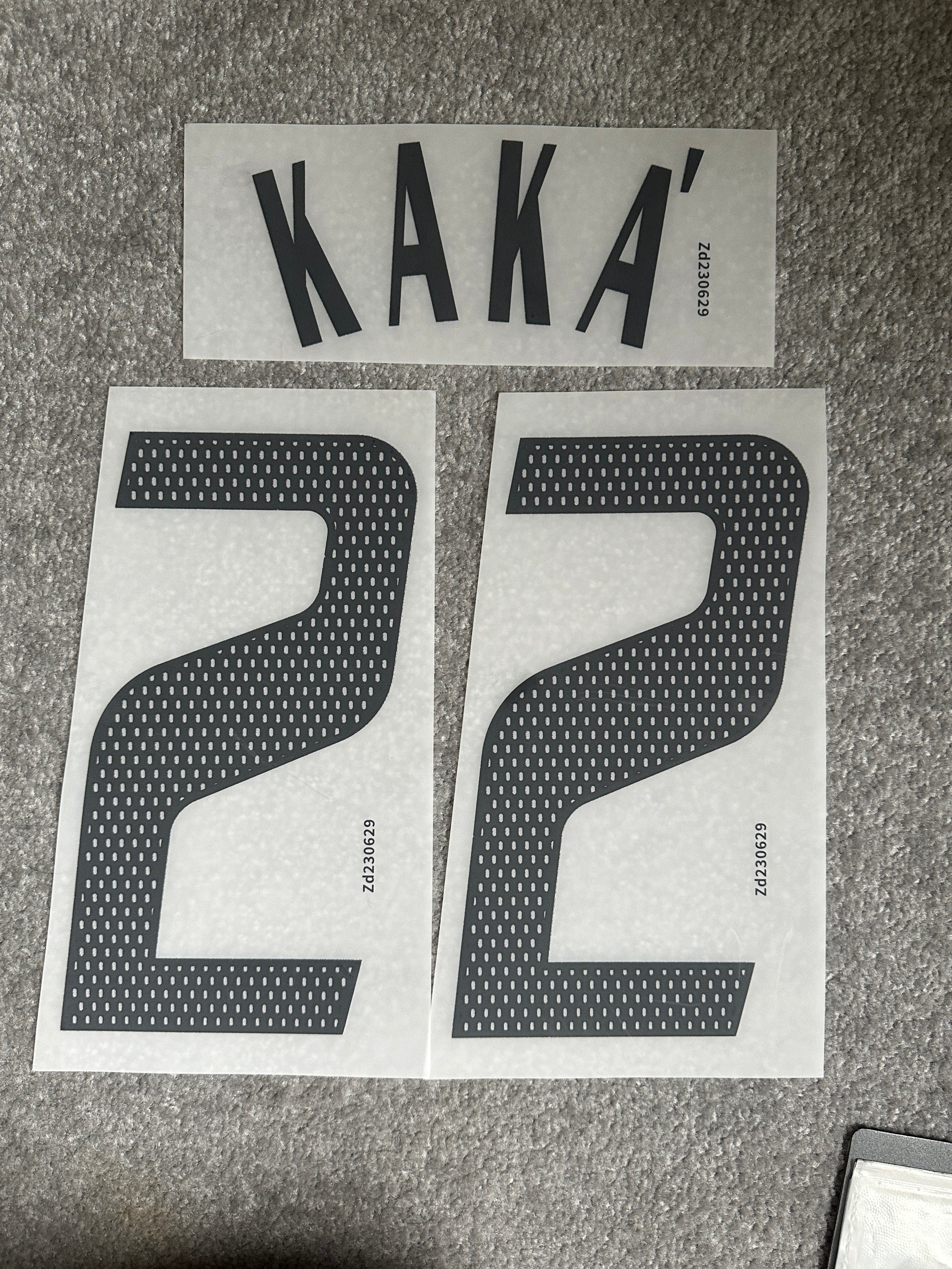 AC Milan 2002/04 Kaka Away Name Set