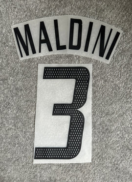 AC Milan 2002/04 Maldini Away Name Set