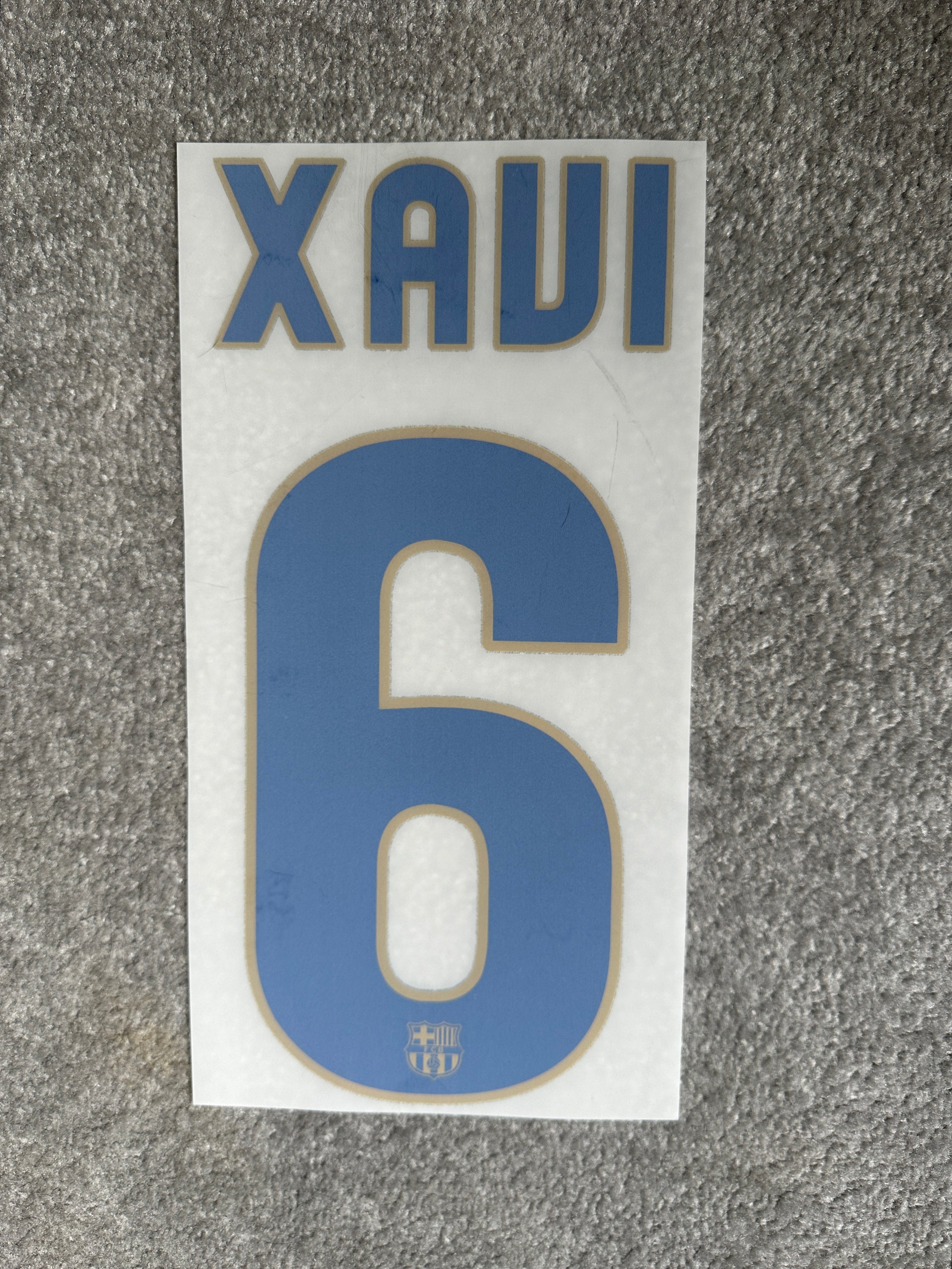 Barcelona 2008/10 Away Xavi Name Set