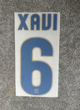 Barcelona 2008/10 Away Xavi Name Set