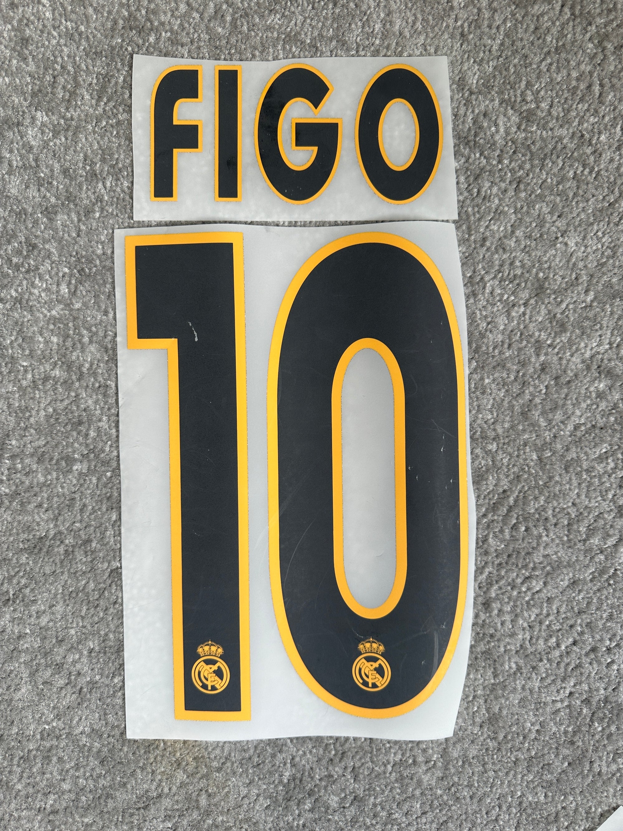 Real Madrid 2003/05 Home Figo Name Set